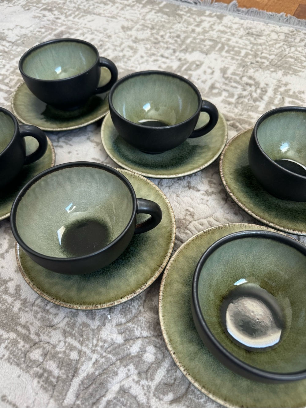 Jars France Tourron Samoa Saucer and Tea Cup Set Crate & Barrel